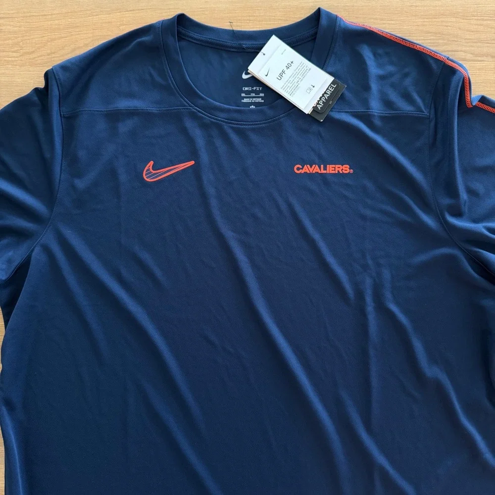 Nike Cleveland Cavaliers Dri-FIT UPF 40+ Navy Blue Shirt Men XXL NEW